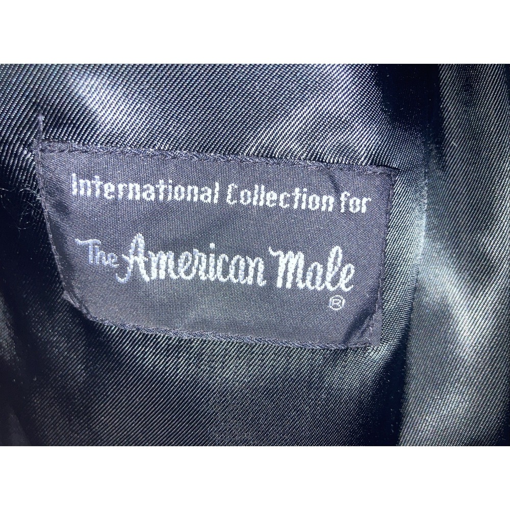 Vintage 80s Pure Wool Overcoat Men's 40R Double Breasted European American Male - Picture 5 of 12
